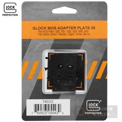 Placa de adaptación Glock 10 mm .40 .45 MOS 05 Docter Meopta Insight Vortex Burris 74012 Foto 1 de 3