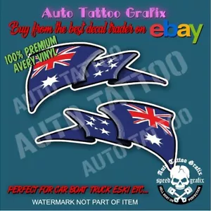AUSTRALIAN AUSTRALIA NATIONAL FLAG DECAL STICKER HARDHAT VEHICLE HELMET STICKERS - Picture 1 of 3