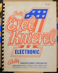 Evel Knievel Pinball Manual and Schematic set - Bally - Picture 1 of 4