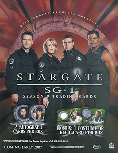 STARGATE SG-1 SEASON 9 2007 RITTENHOUSE ARCHIVES PROMOTIONAL SALE SELL SHEET - Bild 1 von 2