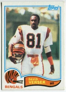 1982 Topps #53 David Verser Cincinnati Bengals - Imagen 1 de 2
