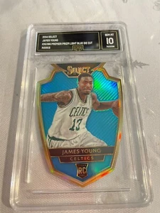 JAMES YOUNG CELTICS 2014 SELECT LIGHT BLUE PRIZM DIE-CUT RC # 105/199 GRADO 10 - Foto 1 di 2