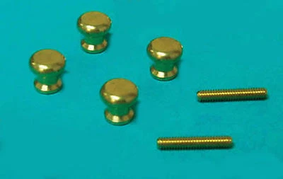 2 Pair Of Metal Door Knobs Tumdee 1:12 Scale Dolls House Miniature DIY 622 - Image 1 of 4