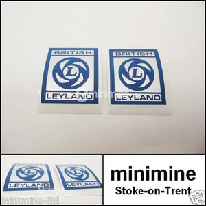 Classic Mini British Leyland Rocker Cover Sticker x2 PAIR Decal clubman metro - Picture 1 of 1