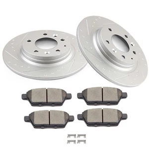 Rear Ceramic Brake Pads Rotors For Ford Fusion Lincoln MKZ Mazda 6 Mercury Milan - Picture 1 of 11