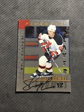 1997-98 PINNACLE BE A PLAYER BAP STEVE THOMAS AUTOGRAPH AUTO SILVER DIE-CUT #71