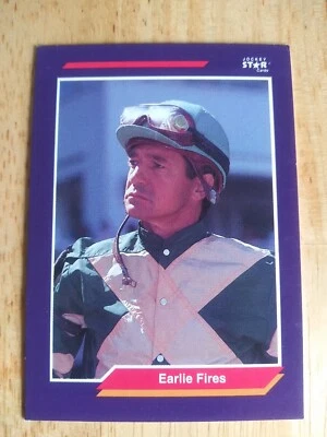 Earlie Fires | Tarjetas estrella de jinete estrella de caballo 1992 #85 carreras de caballos Foto 1 de 2