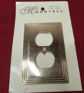 Vintage American Tack Hardware Wandsteckdose Platte 8004D Montage - Bild 1 von 6