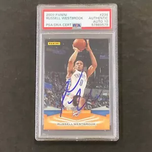 2009-10 Panini #234 RUSSELL WESTBROOK Signed Card AUTO 10 PSA/DNA OKC Thunder - Picture 1 of 2