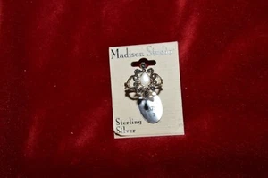 Madison Studio Sterling Silver Opalescent Mother Of Pearl Ring Size 7 - Picture 1 of 2