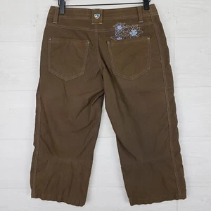 Kuhl Capri Pants Women's Size 2 Floral Outdoor Hiking Stretch Waist 28" - Picture 1 of 10