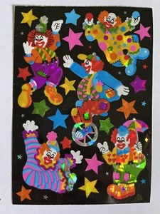 Vintage Sandylion Sangamon For Kids Only Clown Stickers New  - Picture 1 of 2