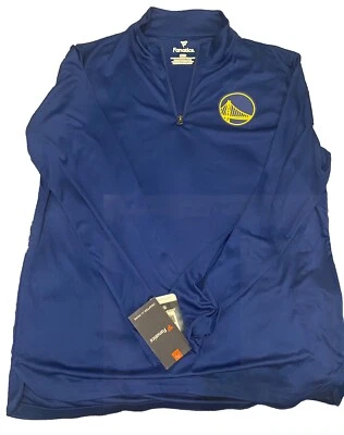 Golden State Warriors Fanatics Pullover Men Size Large 1/4 Zip New - Image 1 of 3