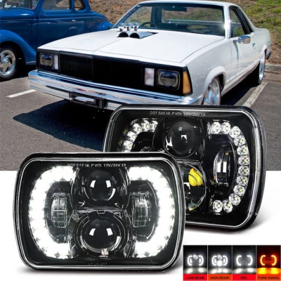 Faros LED DRL Hi-Lo Beam 1978-1981 para Chevy El Camino 2 piezas 5x7" 7x6"" H6054 Foto 1 de 4