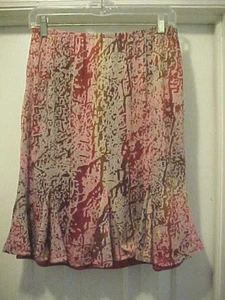 Gonna donna multicolore Ronni Nicole taglia M completamente foderata elastico in vita rayon - Foto 1 di 6