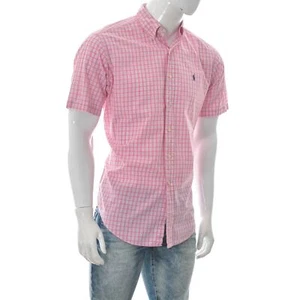 Polo Ralph Lauren Yarmouth 100% cotone camicia uomo manica corta a quadri tag... - Foto 1 di 8