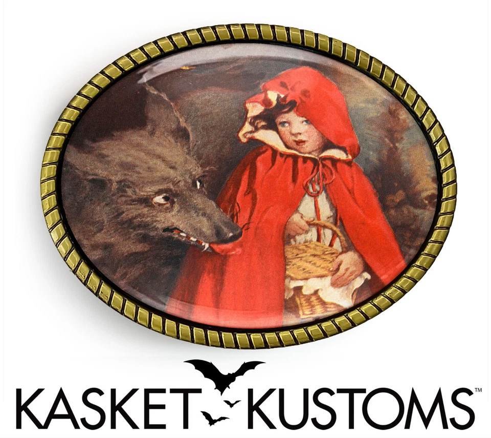 Caperucita Roja Hebilla de Cinturón - Big Bad Wolf Hebilla de Cinturón - 996 Foto 1 de 1