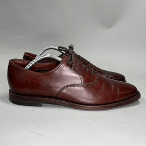 Allen Edmonds Carlyle einfache Zehe Oxford-Schuhe Herren Größe 9,5D Braun Leder Elegant Schuhe - Bild 1 von 13
