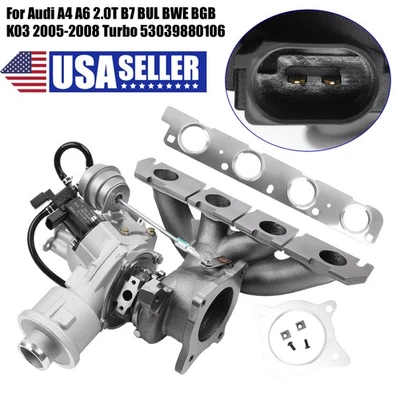 Genuine Turbo Turbocharger UPGRADE Stage 2 fit 2005-2013 Audi A3 A4 A6 TT 2.0T * - Imagem 1 de 4