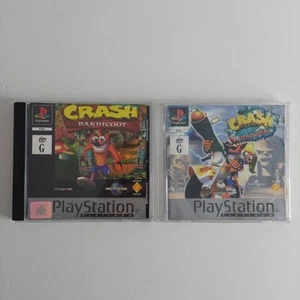 Crash Bandicoot + Crash Bandicoot Warped Bundle Sony Playstation 1 PAL Complete - Foto 1 di 13