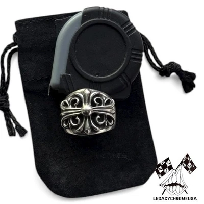 CHROME HEARTS 925 STERLING SILVER KEEPER RING SIZE 9 - Image 1 of 4