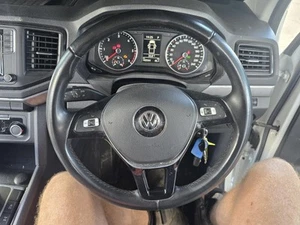 VOLKSWAGEN AMAROK STEERING WHEEL LEATHER, 2H, TWIN SWITCH, 11/16-06/22 - Picture 1 of 24