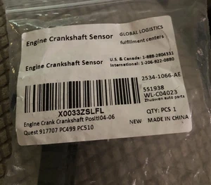 Crankshaft Position Sensor Fits 04-06 Nissan Altima 05-06 Maxima 04-09 Quest - Foto 1 di 9