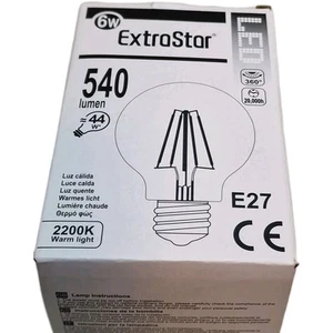 Exteastar 540 Lumen E27 Led Eddison Style Bulb 2200k - Picture 1 of 4