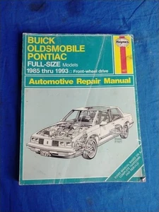 HAYNES 1627 Buick Oldsmobile Pontiac Full Size Models 1985-1993 Repair Manual - Bild 1 von 4