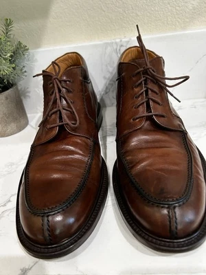 Botines bajos Chukka Mezlan de cuero marrón con cordones para hombre talla 10,5 M Foto 1 de 4