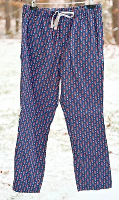 NUEVO Pantalones de pijama de salón de algodón cascanueces S para hombre Vineyard Vines Foto 1 de 4