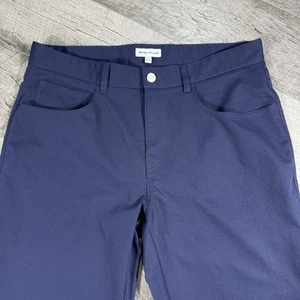 Peter Millar Pants Mens 34x32 Blue Sport Golf Performance 5 Pocket EB66 - Picture 1 of 8