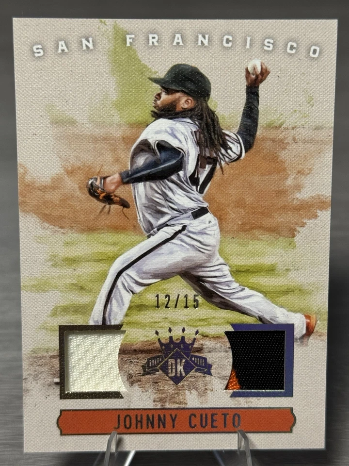 🔥⚾️JOHNNY CUETO 2017 Diamond Kings Béisbol Doble Parche de 3 Colores/15 #¡LEYENDA!⚾️🔥 Foto 1 de 2