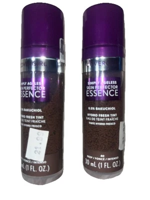 Lot of 2 CoverGirl NEW Simply Ageless Skin Perfector Essence Fresh Tint 80 deep - Image 1 of 2
