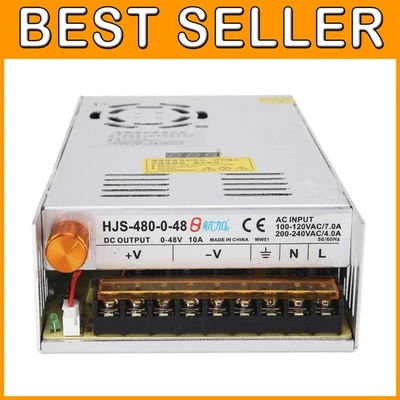 Compact 48V 10A Voltage Regulator with Overload Protection - Image 1 of 4