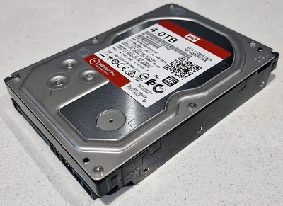 4TB Western Digital WD Red Pro 3.5" SATA NAS Hard Drive March 2018 (WD4002FFWX) - Image 1 of 2