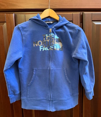 Moletom com capuz The North Face masculino 10/12 azul médio meia cúpula em excelente estado usado - Imagem 1 de 4