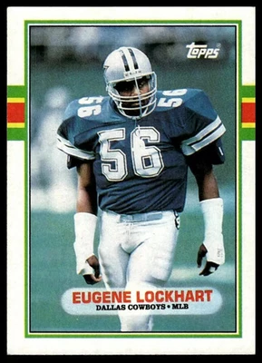 EUGENE LOCKHART DALLAS COWBOYS 1989 TOPPS card# 388 - Image 1 of 2