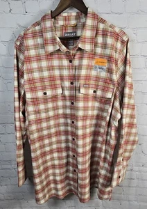 Ariat Rebar Damen 3XL Flanell Langarm Outdoor Knopfleiste Hemd Arbeit Neu mit Etikett - Bild 1 von 8