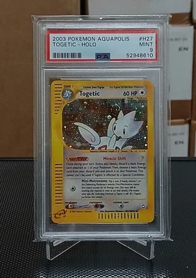 2003 POKEMON AQUAPOLIS #H27 TOGETIC-HOLO PSA 9 - Image 1 of 2