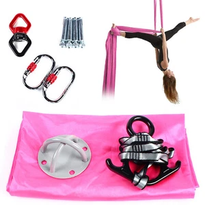 Aerial Yoga Hammock Swing Set Fitness Inversion Sling +Accessories Anti-gravity - Picture 1 of 14