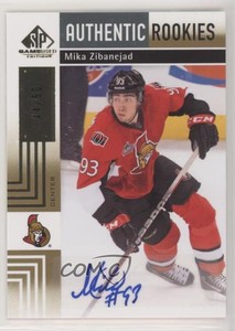 2011-12 SP Game Used Edition Gold /50 Mika Zibanejad #193 Rookie Auto RC