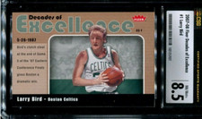 CSG 8.5 NM MINT 2007 FLEER DECADES EXCELLENCE LARRY BIRD #1 CELTICS 57027 B152