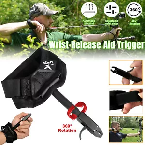 Archery Caliper Release Aid Trigger Wrist Strap Compound Bow Hunting Adult/Youth - Picture 1 of 9