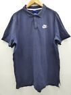 Men's Nike navy blue short sleeve cotton polo shirt size XL