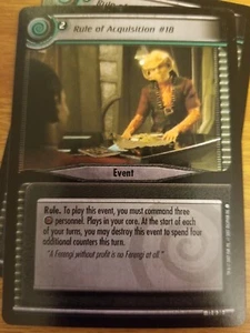 Star Trek CCG These Are the Voyages 12U30 Regla de Adquisición #1 No Como Nuevo-Como Nuevo JCC - Imagen 1 de 1