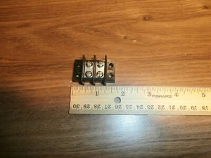 NTE 25-B600-02 TERMINAL BLOCK BARRIER STRIP 2 POLE 25AMP,NEW - Picture 1 of 5