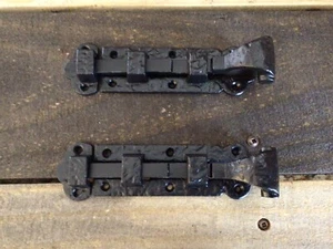 2er Set 6" Schwarz Eisen Flach Schieberiegel... KOSTENLOSER VERSAND! - Bild 1 von 6