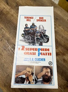 Locandina ORIGINALE CINEMA: I 2 SuperPiedi Quasi Piatti Bud Spencer Hill - Picture 1 of 5