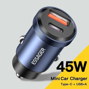 Essager 45W Dual USB Auto Ladegerät QC4.0 PD3.0 Schnellladegerät für iPhone Samsung - Bild 1 von 7